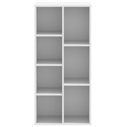 Bookcase White 50x25x105 cm Engineered Wood