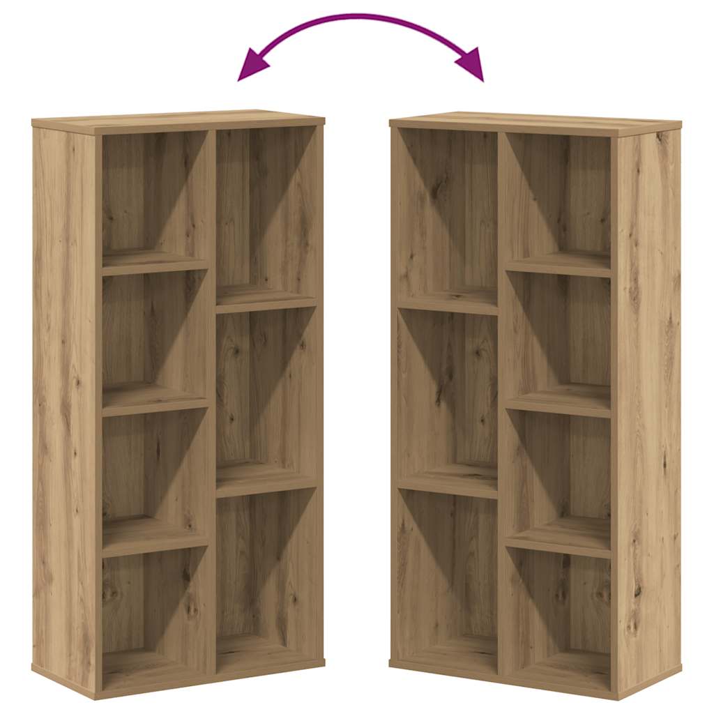 Bookcase Artisian Oak 50x25x105 cm Engineered Wood