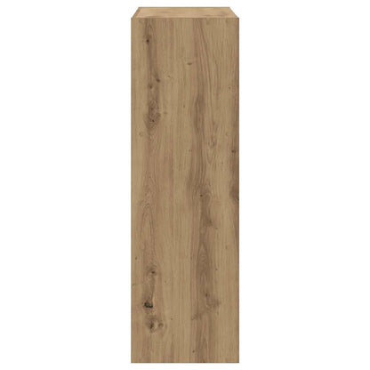 Bookcase Artisian Oak 102x32x102 cm Engineered Wood