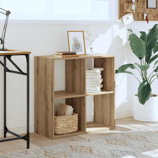 Bookcase Artisian Oak 68.5x32x68.5 cm Engineered Wood