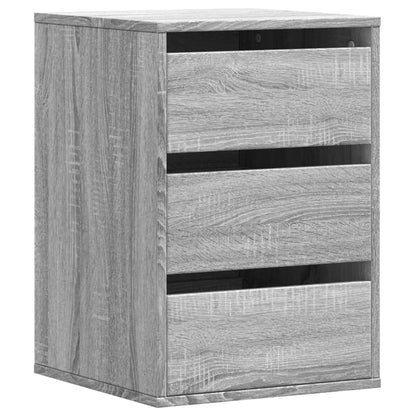 Corner Chest of Drawers Grey Sonoma 40x41x58 cm Engineered Wood