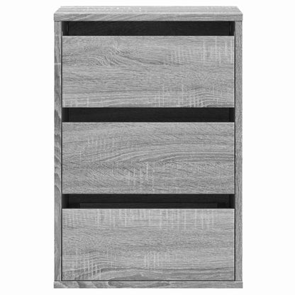 Corner Chest of Drawers Grey Sonoma 40x41x58 cm Engineered Wood