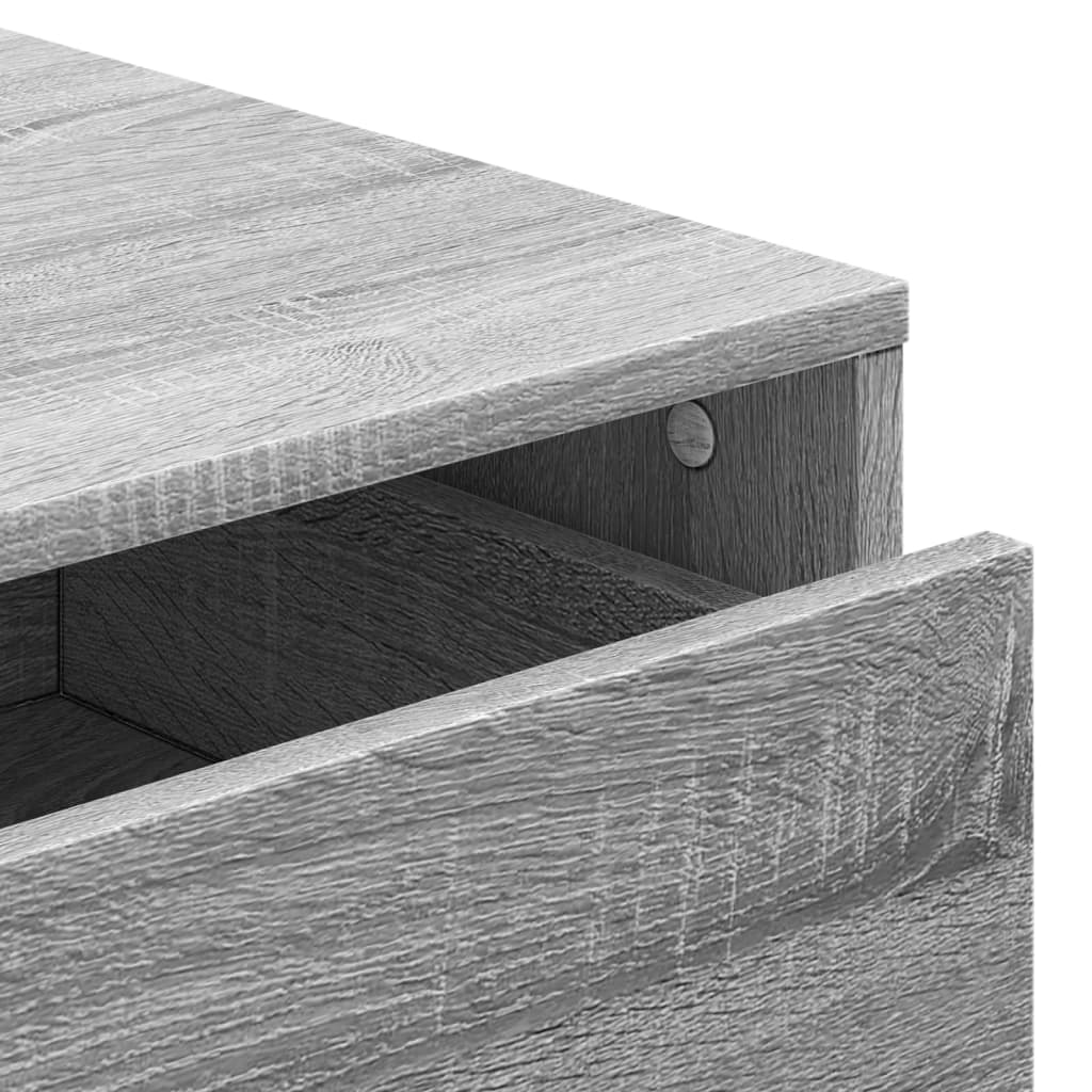 Corner Chest of Drawers Grey Sonoma 40x41x58 cm Engineered Wood