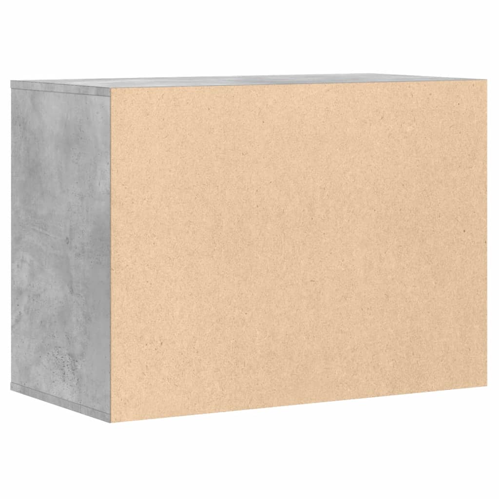 Corner Chest of Drawers Concrete Grey 80x41x58 cm Engineered Wood