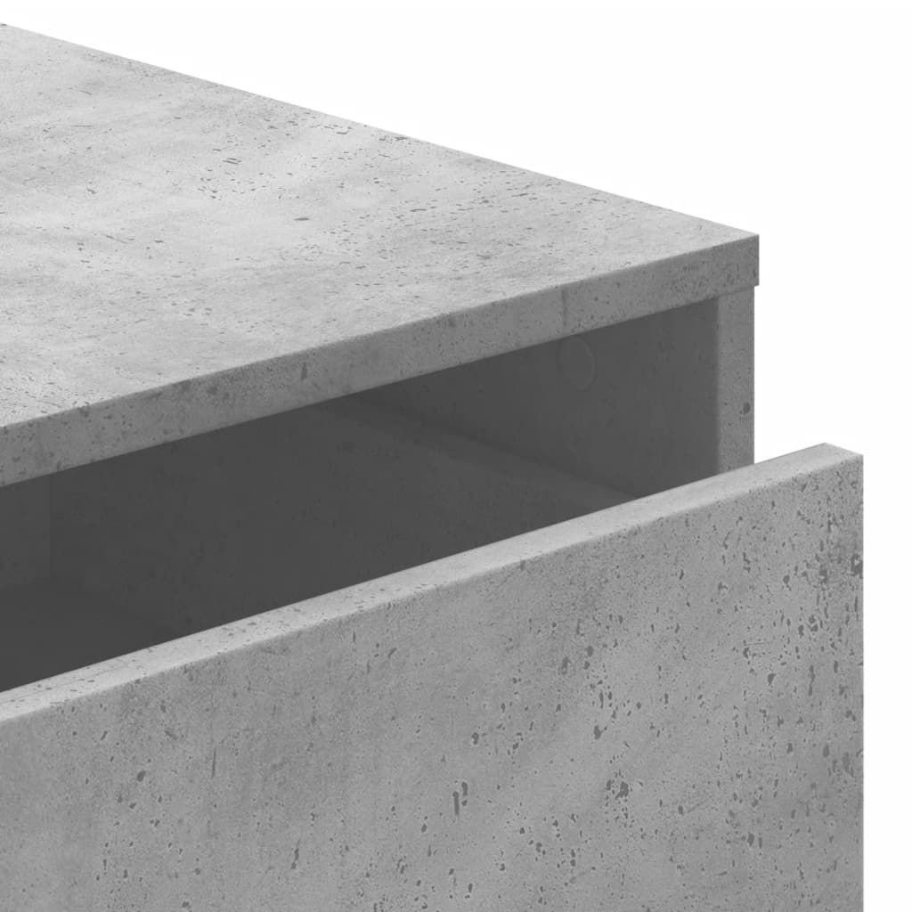 Corner Chest of Drawers Concrete Grey 80x41x58 cm Engineered Wood