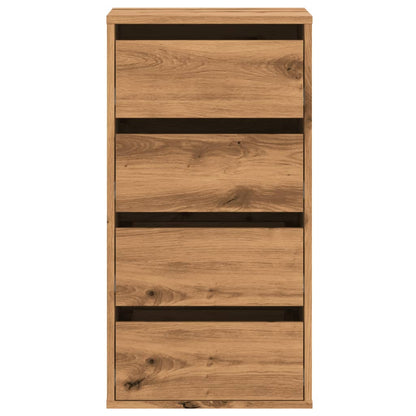 Corner Chest of Drawers Artisian Oak 40x41x76 cm Engineered Wood