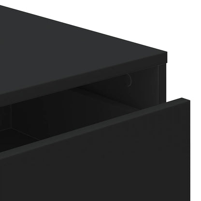 Corner Chest of Drawers Black 60x41x76 cm Engineered Wood