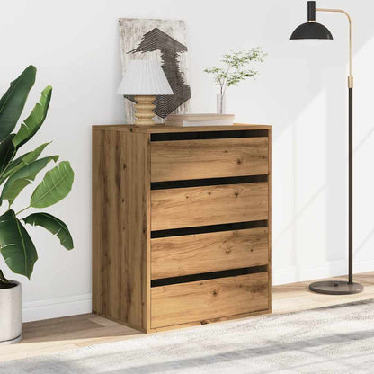 Corner Chest of Drawers Artisian Oak 60x41x76 cm Engineered Wood