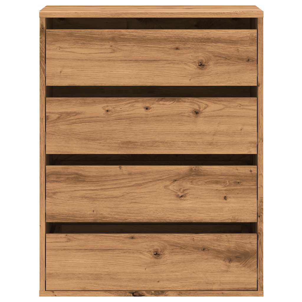 Corner Chest of Drawers Artisian Oak 60x41x76 cm Engineered Wood