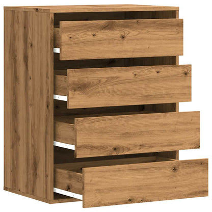 Corner Chest of Drawers Artisian Oak 60x41x76 cm Engineered Wood