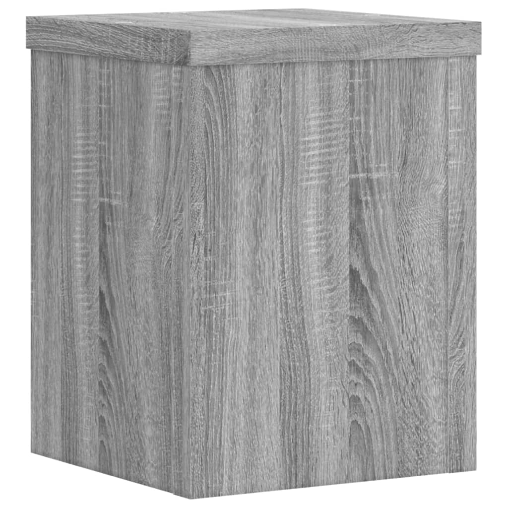 Plant Stands 2 pcs Grey Sonoma 15x15x20 cm Engineered Wood
