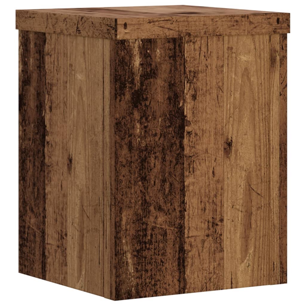 Plant Stands 2 pcs Old Wood 15x15x20 cm Engineered Wood