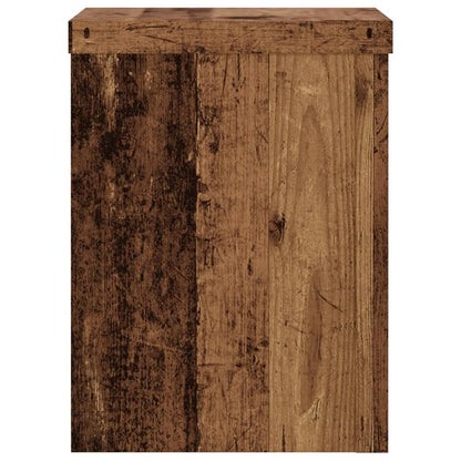 Plant Stands 2 pcs Old Wood 15x15x20 cm Engineered Wood