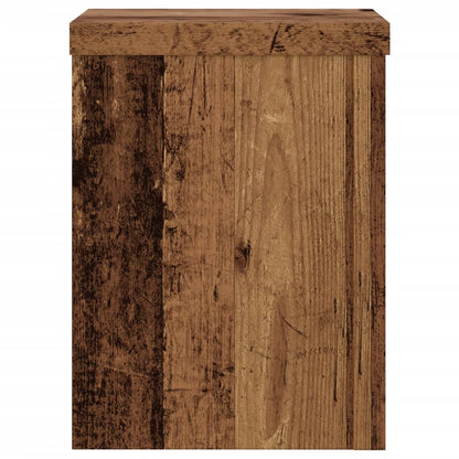 Plant Stands 2 pcs Old Wood 15x15x20 cm Engineered Wood