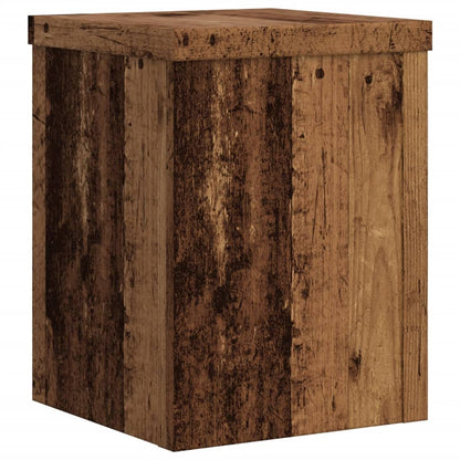 Plant Stands 2 pcs Old Wood 15x15x20 cm Engineered Wood