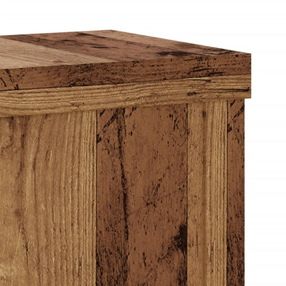 Plant Stands 2 pcs Old Wood 15x15x20 cm Engineered Wood