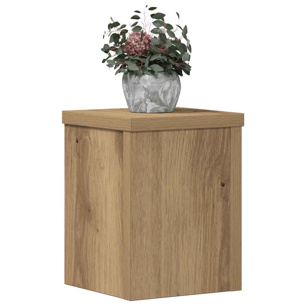 Plant Stands 2 pcs Artisan Oak 15x15x20 cm Engineered Wood