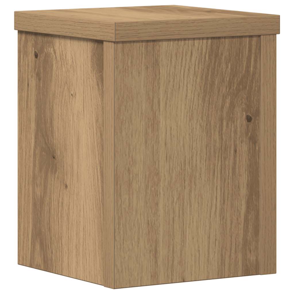 Plant Stands 2 pcs Artisan Oak 15x15x20 cm Engineered Wood