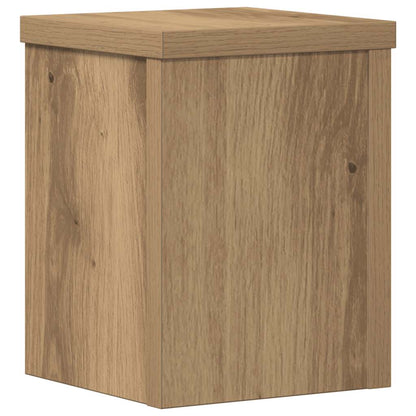 Plant Stands 2 pcs Artisan Oak 15x15x20 cm Engineered Wood