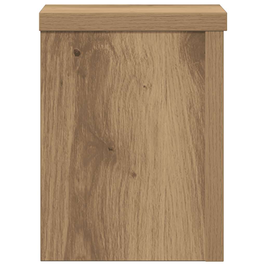 Plant Stands 2 pcs Artisan Oak 15x15x20 cm Engineered Wood
