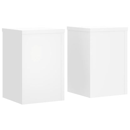 Plant Stand 2 pcs White 20 x 20 x 30 cm Engineered Wood