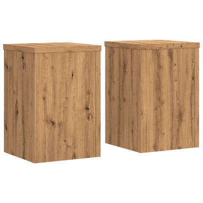 Plant Stands 2 pcs Artisan Oak 20x20x30 cm Engineered Wood