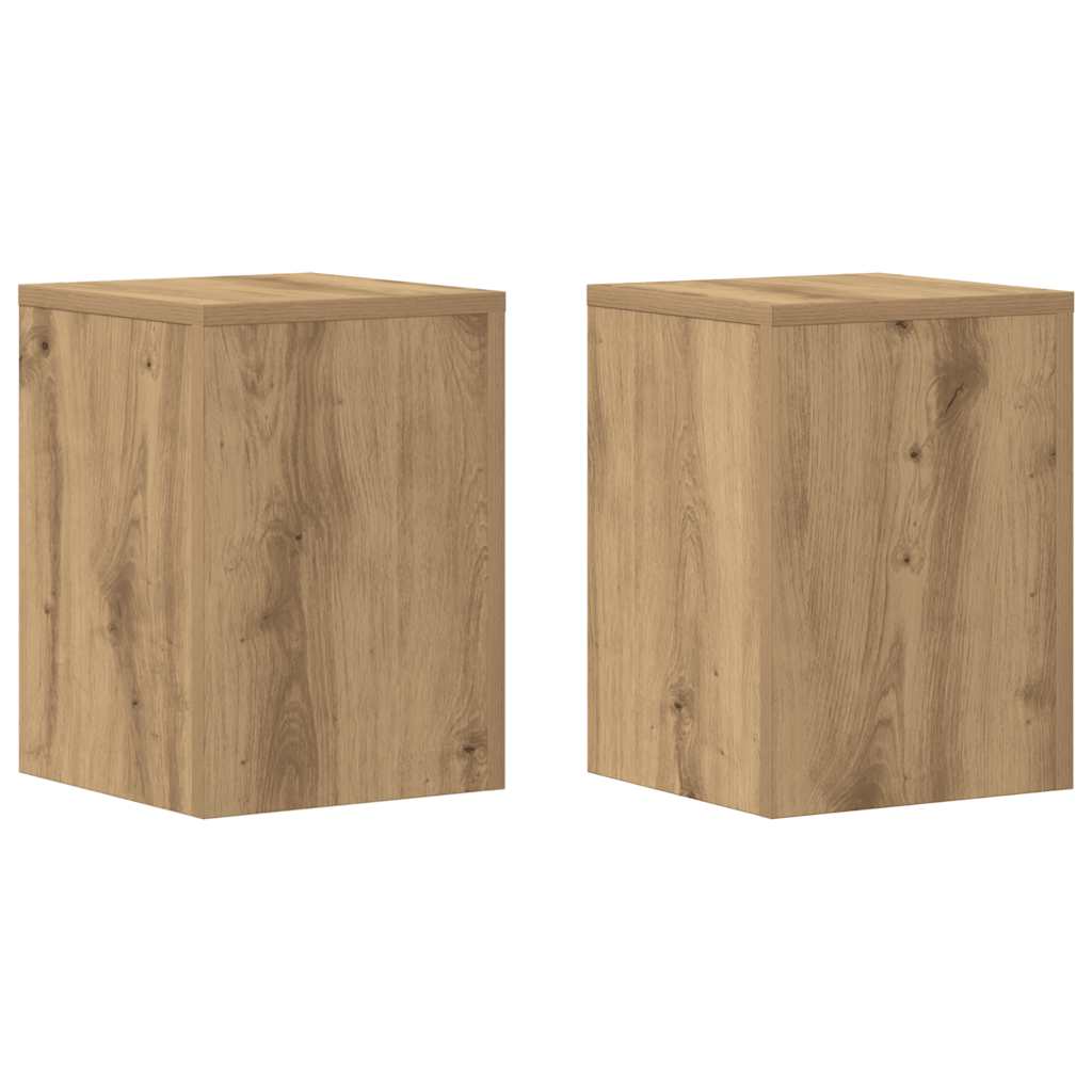 Plant Stands 2 pcs Artisan Oak 25x25x35 cm Engineered Wood