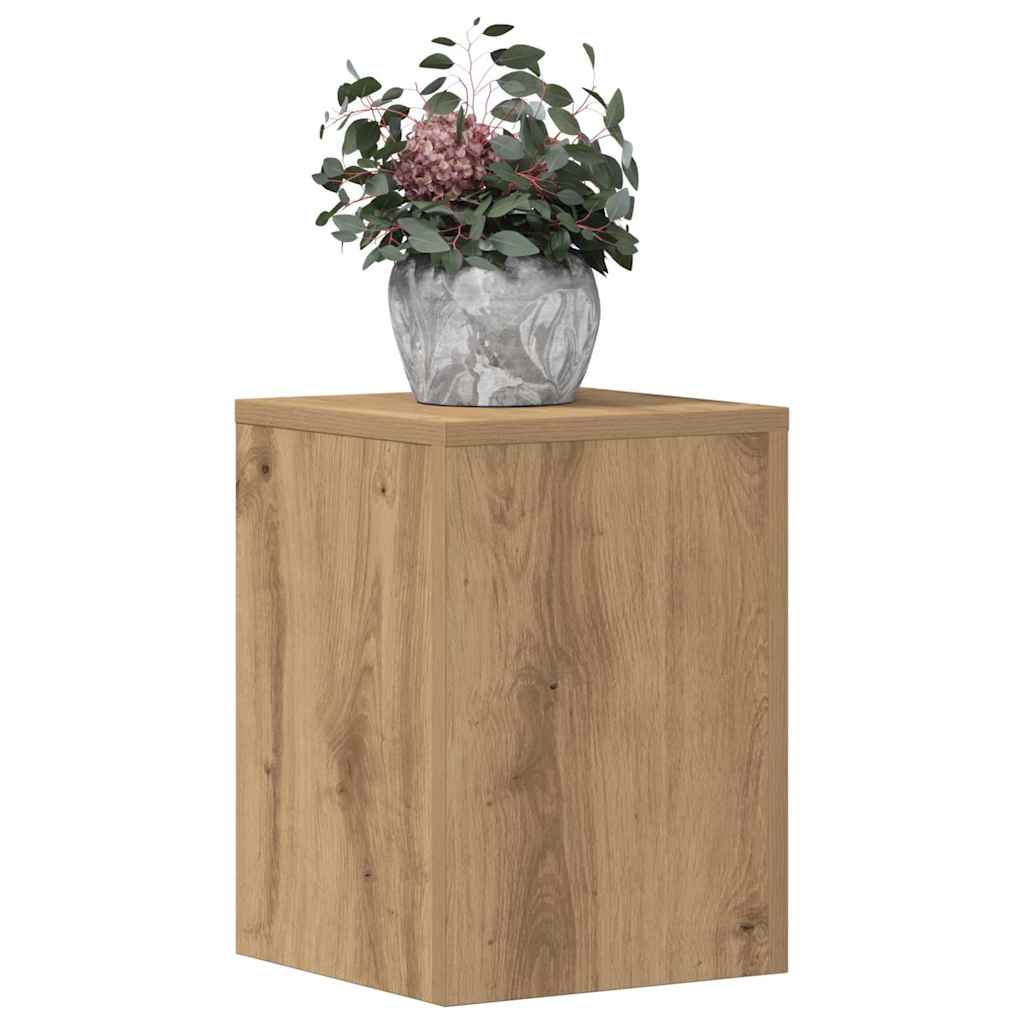 Plant Stands 2 pcs Artisan Oak 25x25x35 cm Engineered Wood