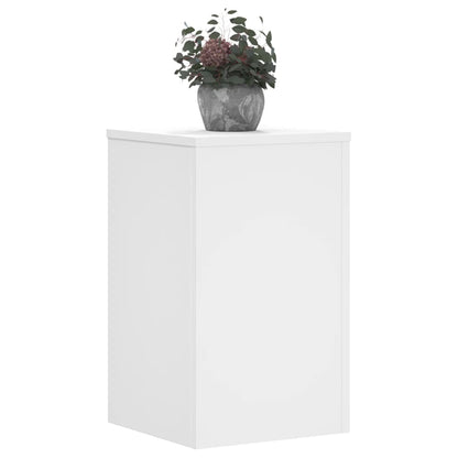 Plant Stands 2 pcs White 30x30x50 cm Engineered wood
