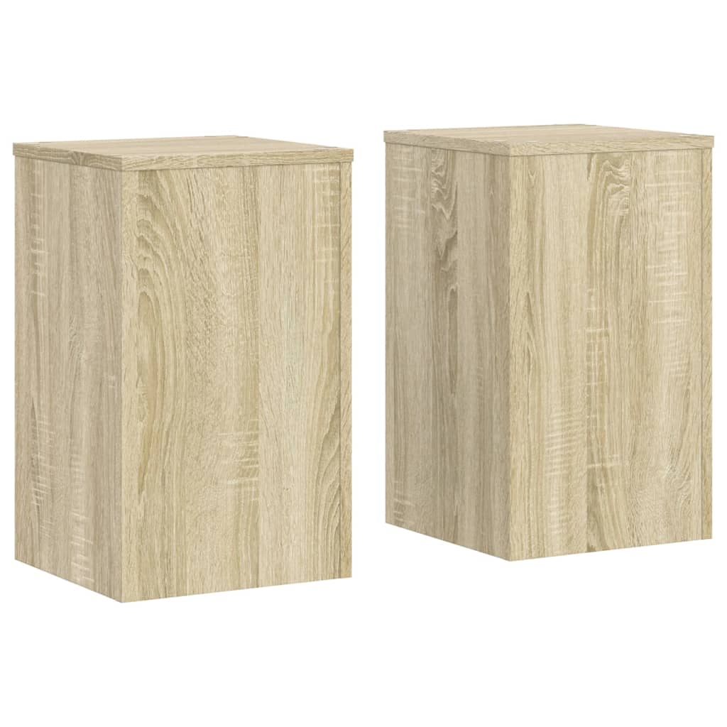 Plant Stand 2 pcs Sonoma Oak 30 x 30 x 50 cm Engineered Wood