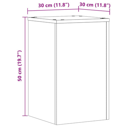 Plant Stand 2 pcs Sonoma Oak 30 x 30 x 50 cm Engineered Wood