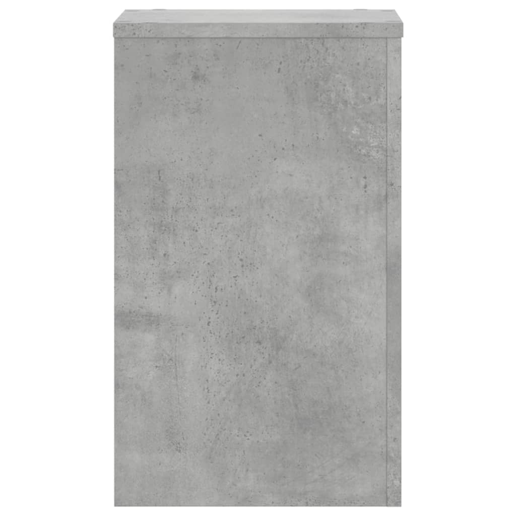 Plant Stand 2 pcs Concrete Grey 30 x 30 x 50 cm Engineered Wood