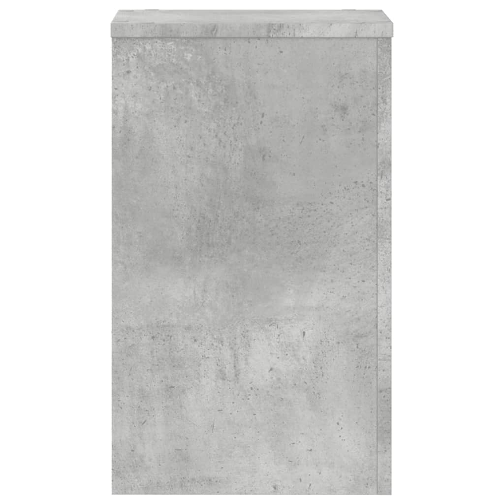 Plant Stand 2 pcs Concrete Grey 30 x 30 x 50 cm Engineered Wood