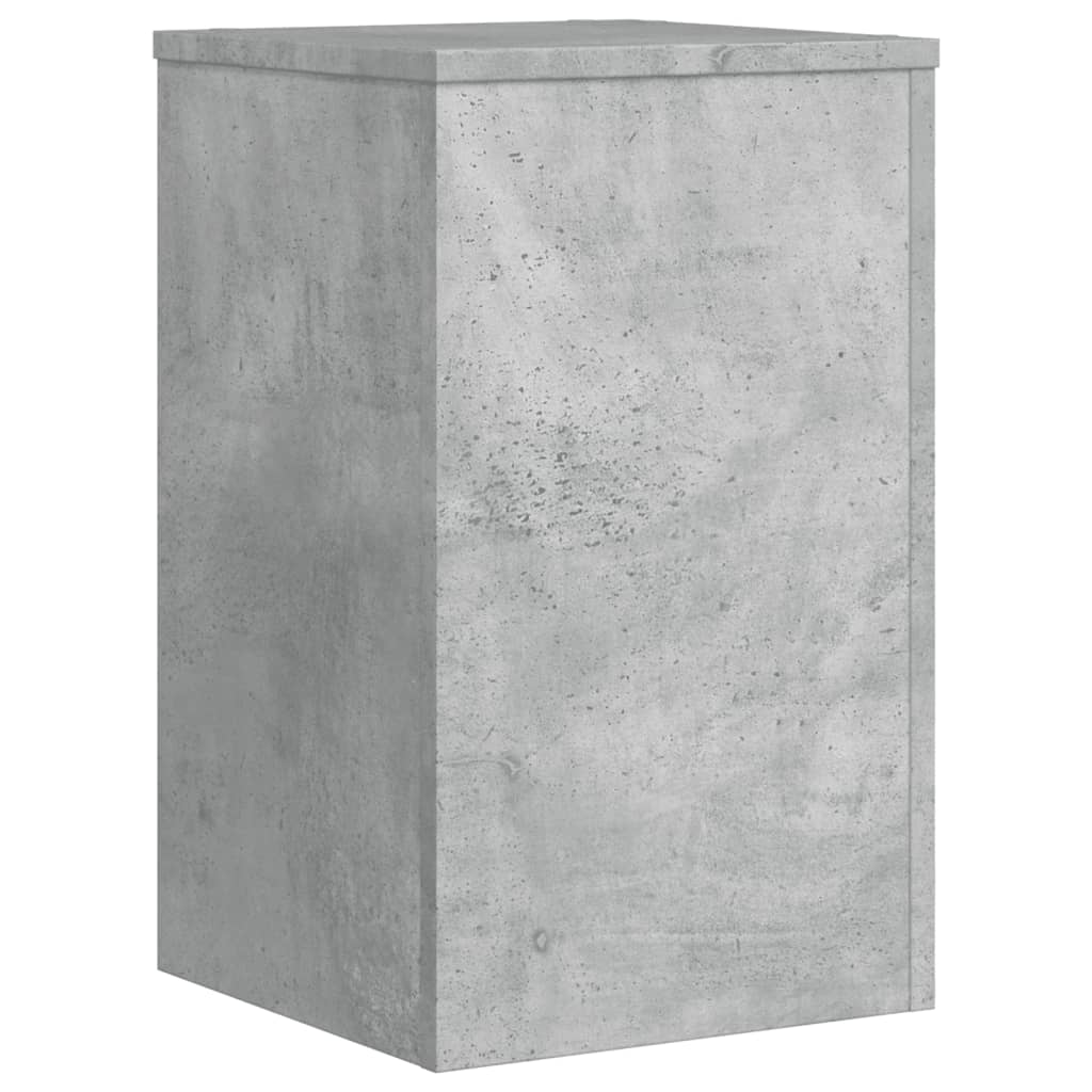 Plant Stand 2 pcs Concrete Grey 30 x 30 x 50 cm Engineered Wood
