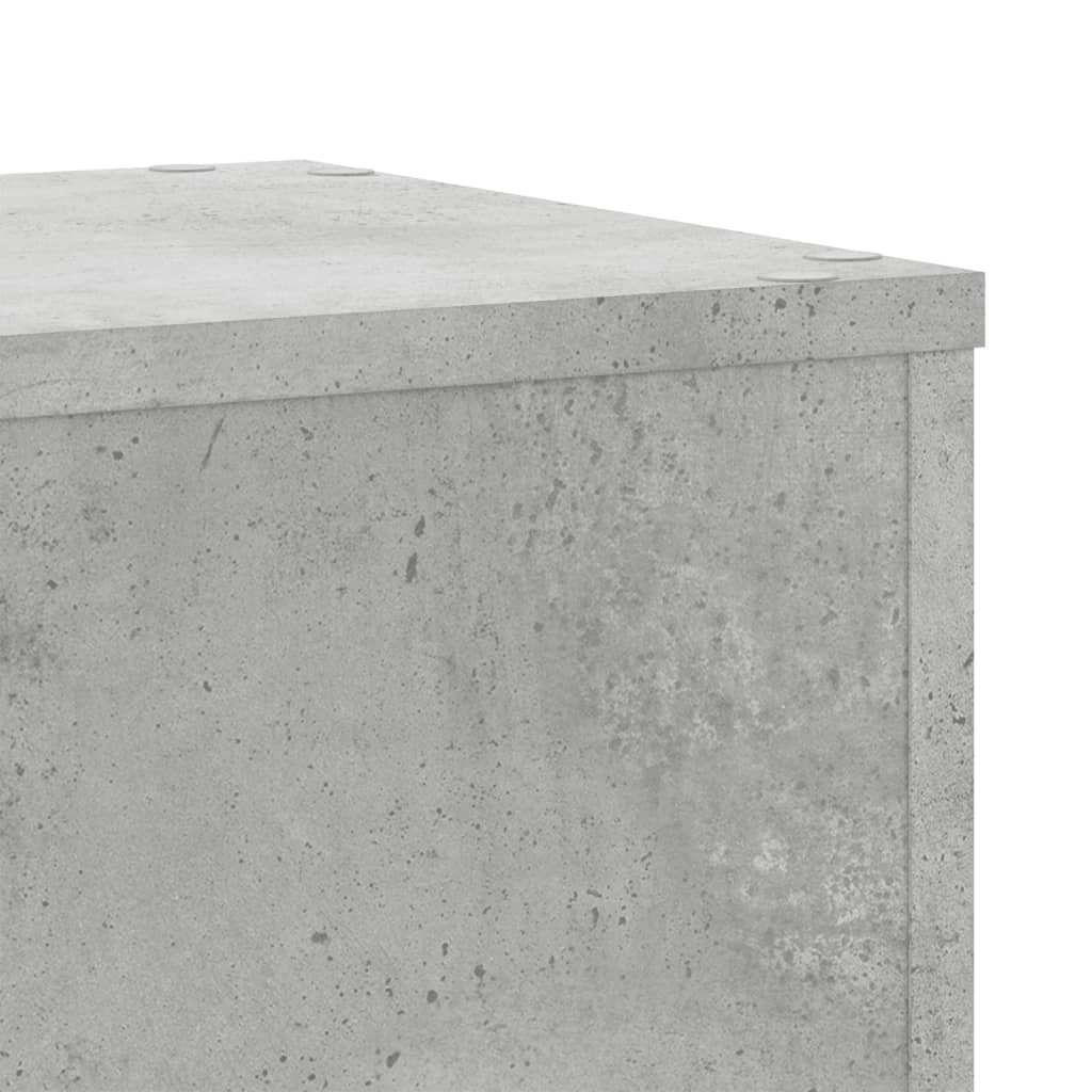 Plant Stand 2 pcs Concrete Grey 30 x 30 x 50 cm Engineered Wood