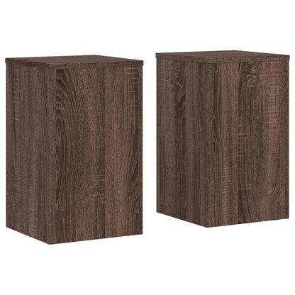 Plant Stand 2 pcs Brown Oak 30 x 30 x 50 cm Engineered Wood