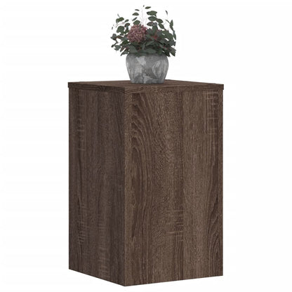 Plant Stand 2 pcs Brown Oak 30 x 30 x 50 cm Engineered Wood