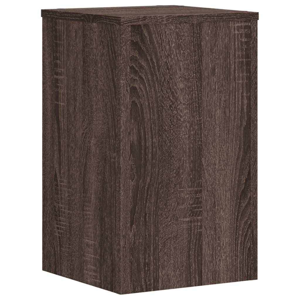 Plant Stand 2 pcs Brown Oak 30 x 30 x 50 cm Engineered Wood