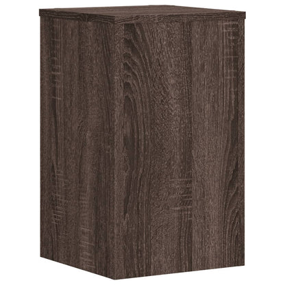 Plant Stand 2 pcs Brown Oak 30 x 30 x 50 cm Engineered Wood
