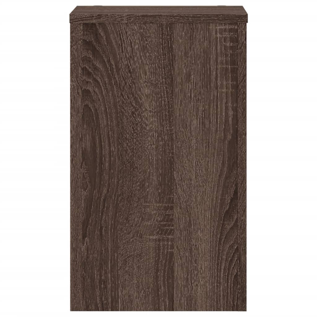 Plant Stand 2 pcs Brown Oak 30 x 30 x 50 cm Engineered Wood