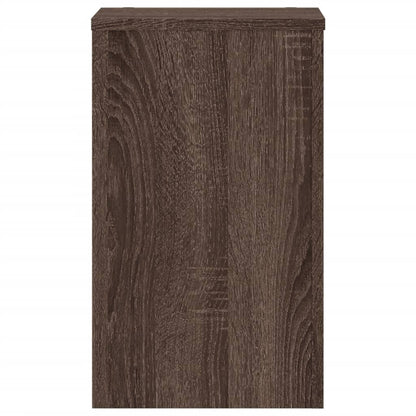 Plant Stand 2 pcs Brown Oak 30 x 30 x 50 cm Engineered Wood