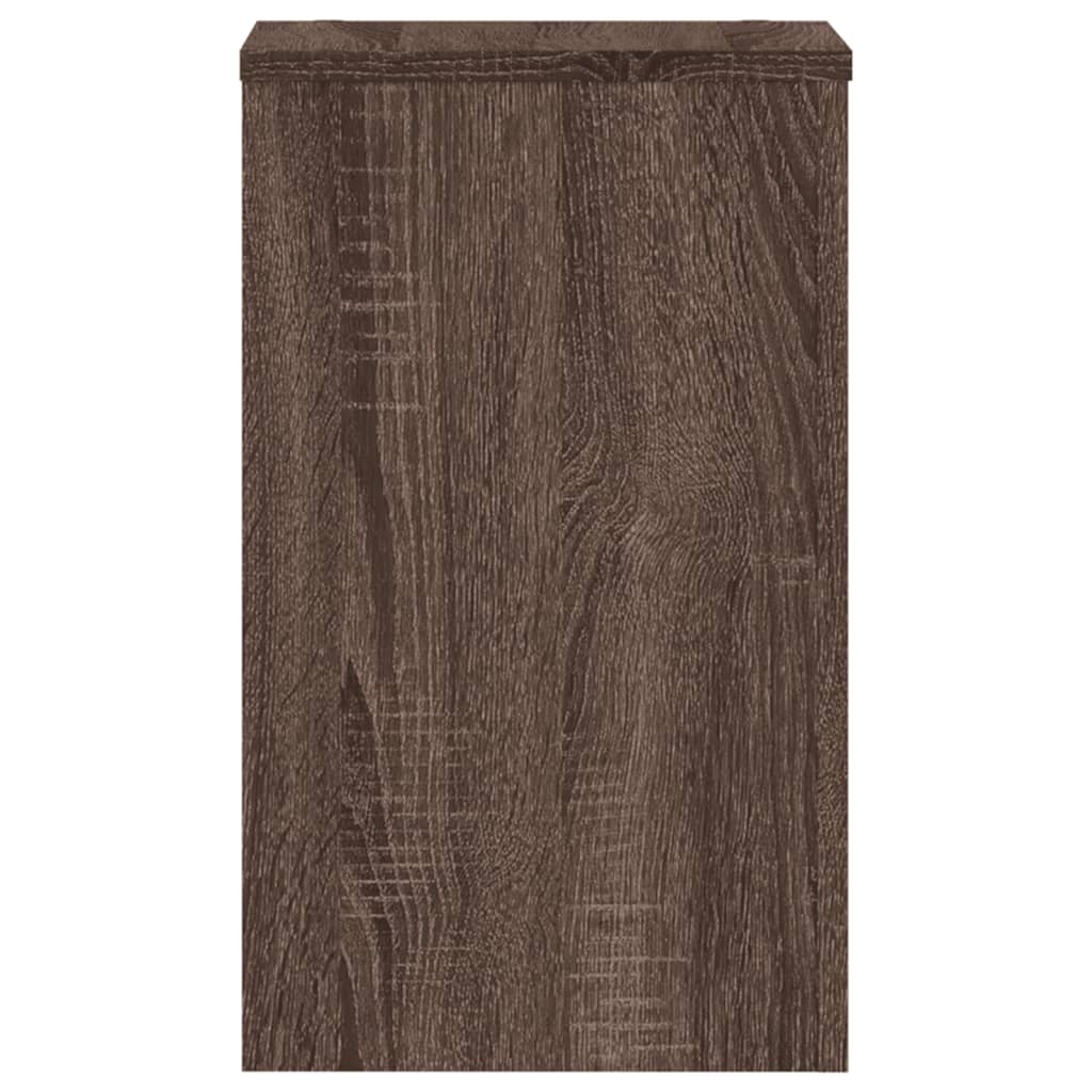 Plant Stand 2 pcs Brown Oak 30 x 30 x 50 cm Engineered Wood