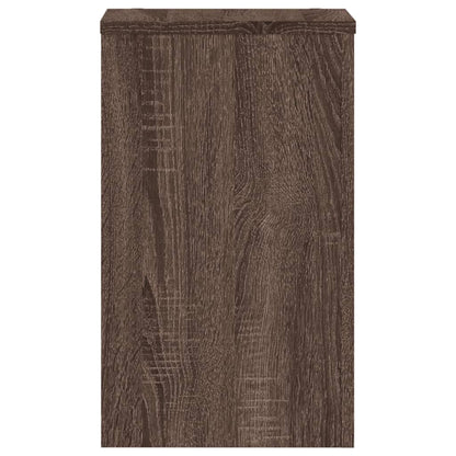 Plant Stand 2 pcs Brown Oak 30 x 30 x 50 cm Engineered Wood