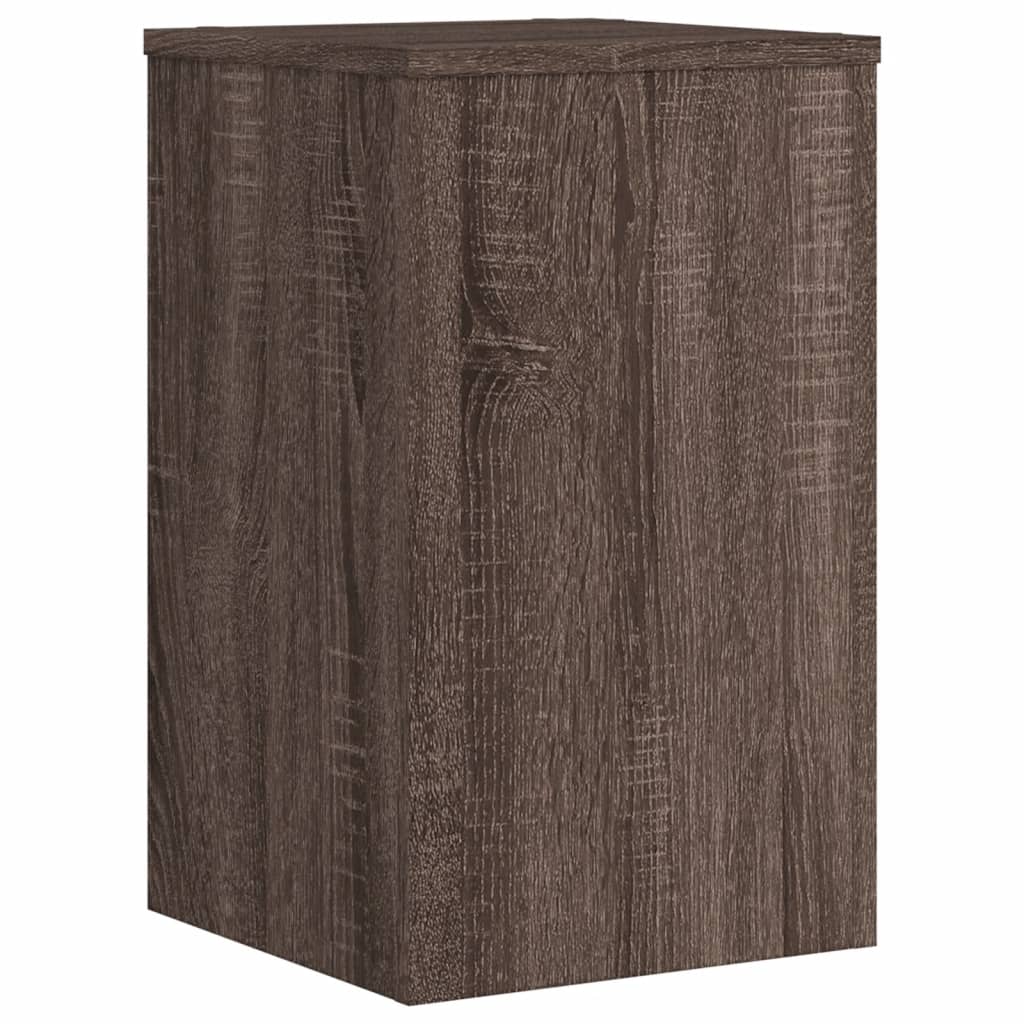 Plant Stand 2 pcs Brown Oak 30 x 30 x 50 cm Engineered Wood