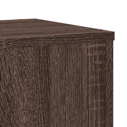 Plant Stand 2 pcs Brown Oak 30 x 30 x 50 cm Engineered Wood