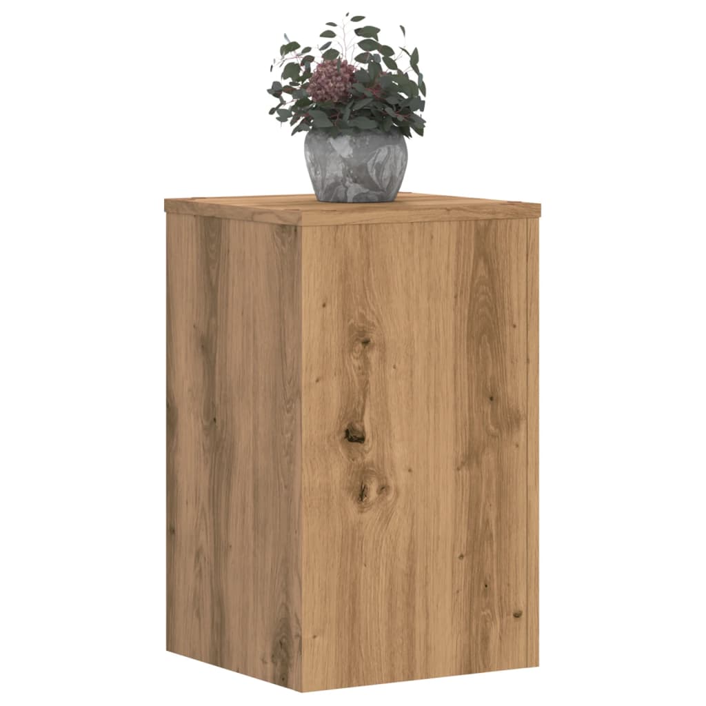 Plant Stands 2 pcs Artisan Oak 30x30x50 cm Engineered wood