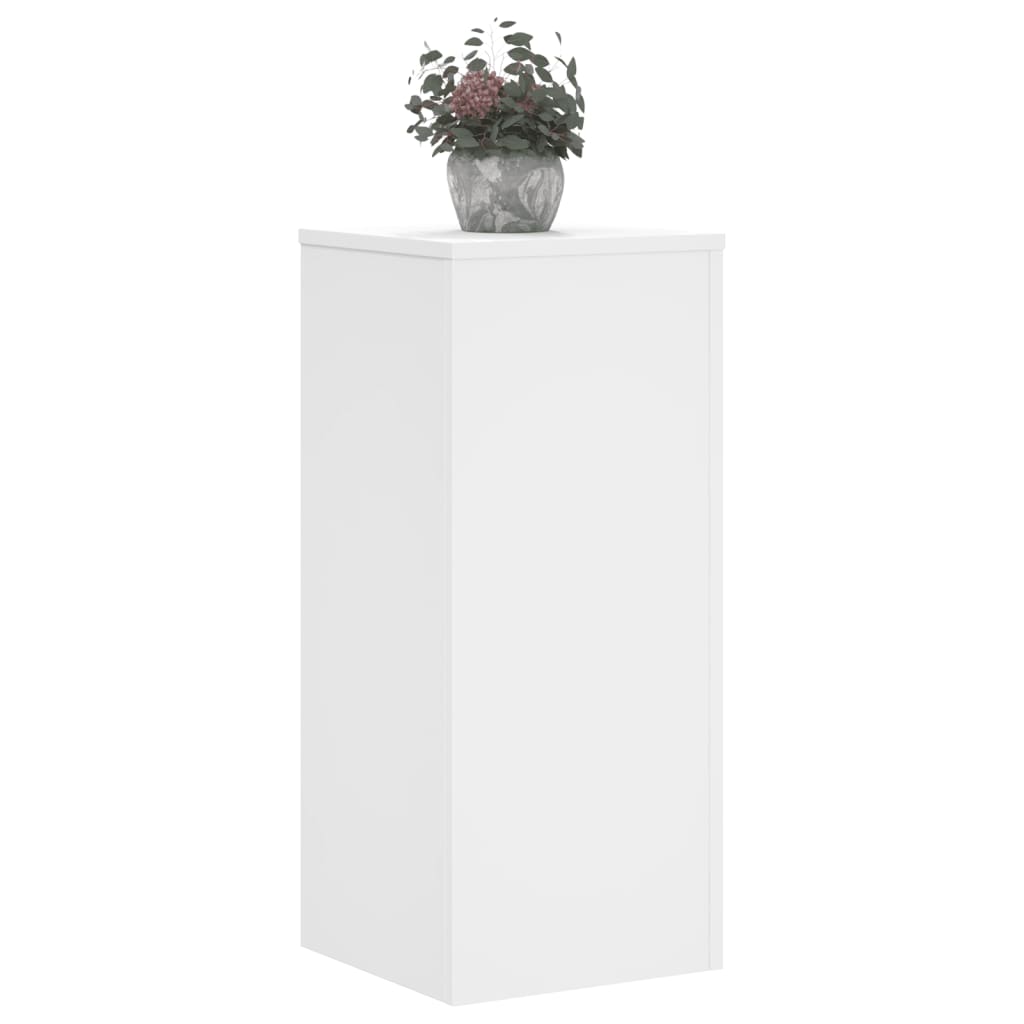 Plant Stand 2 pcs White 30 x 30 x 70 cm Engineered Wood