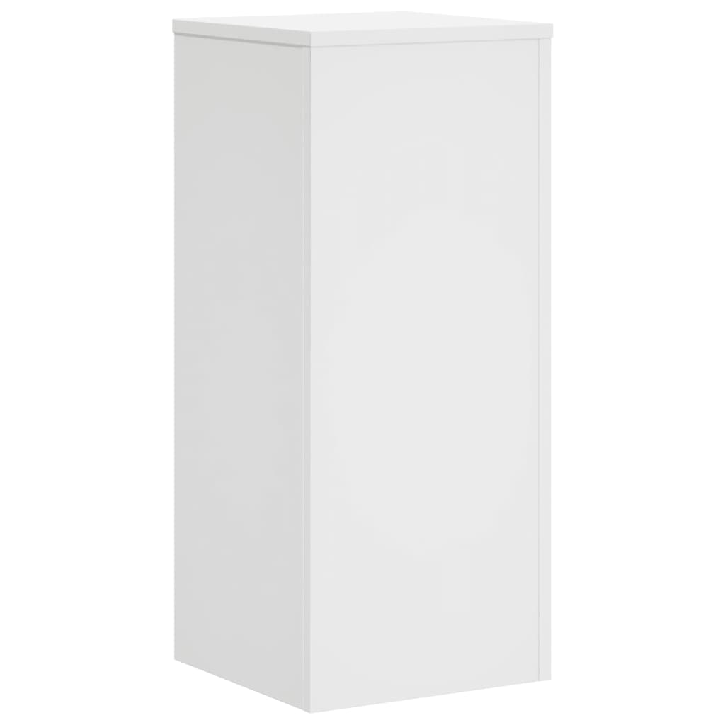 Plant Stand 2 pcs White 30 x 30 x 70 cm Engineered Wood