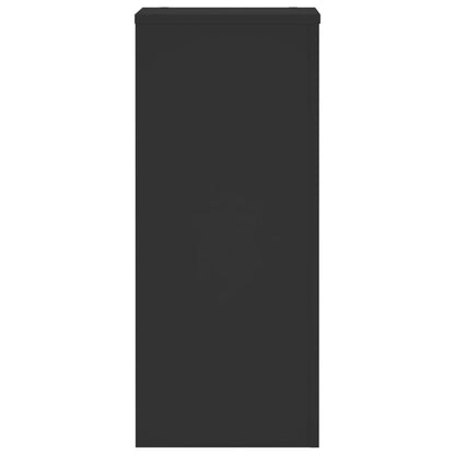 Plant Stands 2 pcs Black 30x30x70 cm Engineered wood