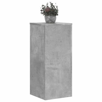 Plant Stand 2 pcs Concrete Grey 30 x 30 x 70 cm Engineered Wood
